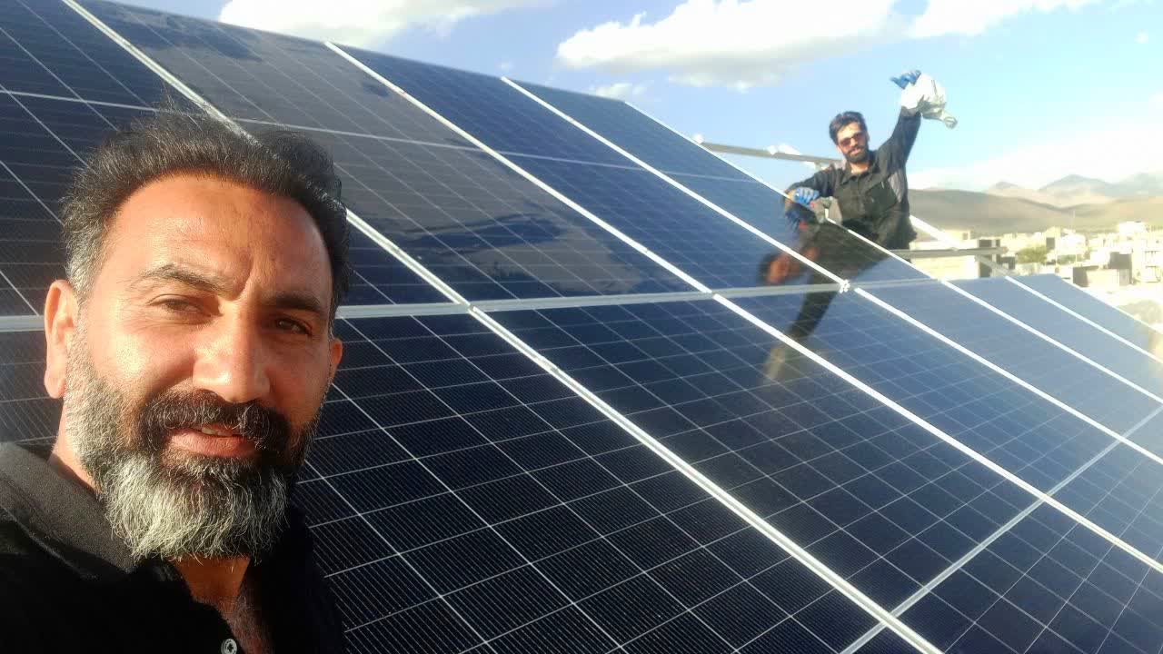 احداث نیروگاه خورشیدی در منزل مسکونی شهرستان الیگودرز