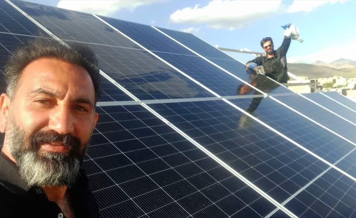 احداث نیروگاه خورشیدی در منزل مسکونی شهرستان الیگودرز