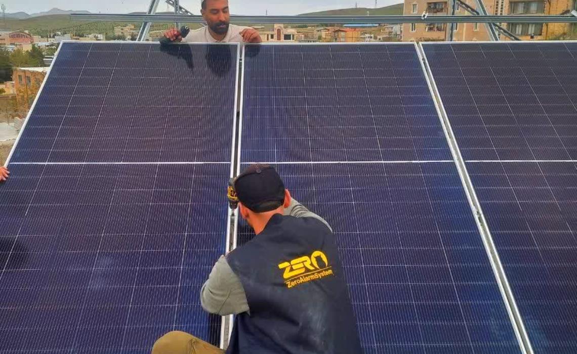 احداث نیروگاه خورشیدی در منزل مسکونی شهرستان الیگودرز